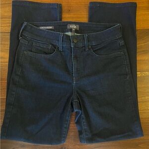 NYDJ Marilyn Straight leg Dark Wash Jeans (Rinse) 6 Short